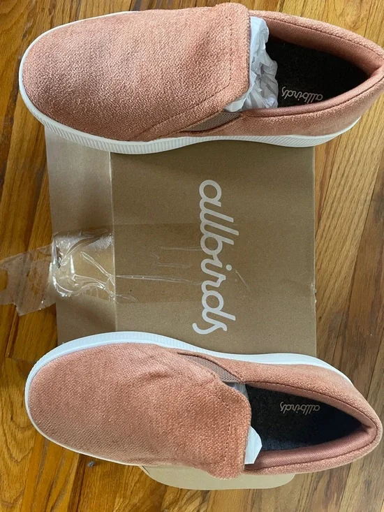 allbirds Women's lounger lift velvet, sienna blush W9 NEW - Picture 2 of 9